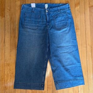 NWT The Colette Cropped Wide-Leg Jeans by Maeve for Anthropologie | Women’s 22W